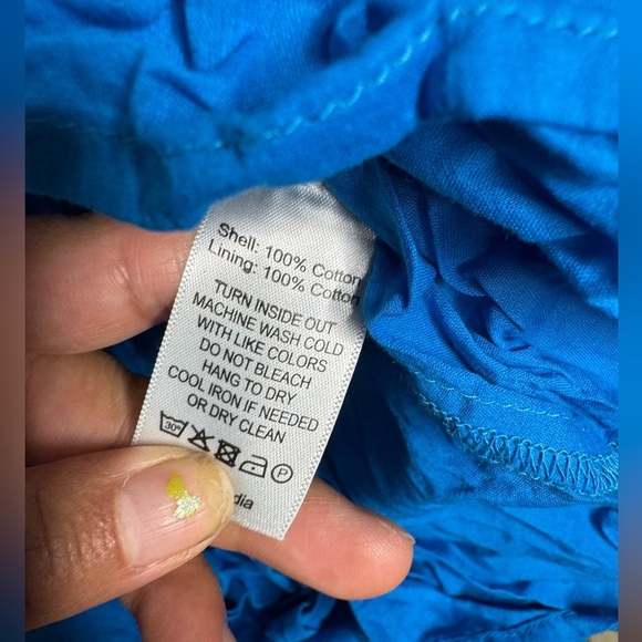 Never a Wallflower High Neck Midi Blue Check Dress - Picture 5 of 7